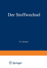 Der Stoffwechsel, 2 Tle. : Zweiter Teil (Physiologische Chemie Vol.2/2/a) （Softcover reprint of the original 1st ed. 1956. 2014. xvi, 1396 S. XVI）