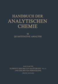 Elemente der Dritten Hauptgruppe Teil II und der Dritten Nebengruppe : Gallium · Indium · Thallium · Scandium Yttrium · Elemente der Seltenen Erden (Lanthan-Cassiopeium) · Actinium und Mesothor 2 Actinium und Isotope (Handbuc （2ND）