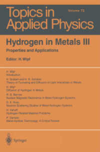 Hydrogen in Metals III : Properties and Applications (Topics in Applied Physics)