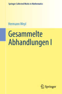 Gesammelte Abhandlungen I (Springer Collected Works in Mathematics) （1968. Reprint 2014 of the 1968）
