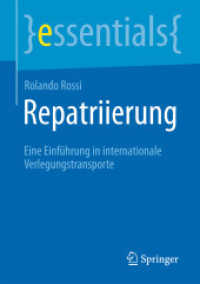 Repatriierung : Eine Einführung in internationale Verlegungstransporte (essentials)