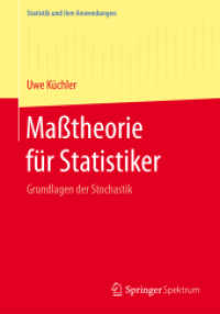 Maßtheorie für Statistiker : Grundlagen der Stochastik (Statistik und ihre Anwendungen)