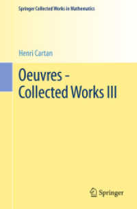 Oeuvres - Collected Works III (Springer Collected Works in Mathematics) （1st ed. 1979, Reprint 2015 of the 1979）