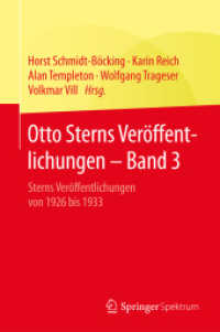 Otto Sterns Veröffentlichungen - Band 3 : Sterns Veröffentlichungen von 1926 bis 1933