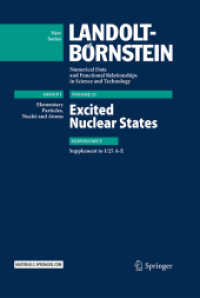 Excited Nuclear States : Supplement to I/25 A-E (Landolt-börnstein: Numerical Data and Functional Relationships in Science and Technology - New Series)