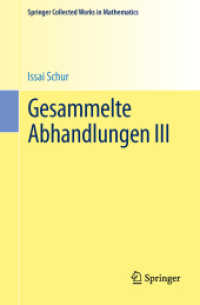 Gesammelte Abhandlungen III (Springer Collected Works in Mathematics) （1. Aufl. 2016, Reprint 2015 of the 1973）