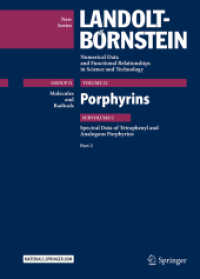 Porphyrins : Spectral Data of Tetraphenyl and Analogous Porphyrins, Part 2 (Landolt-börnstein: Numerical Data and Functional Relationships in Science and Technology - New Series)