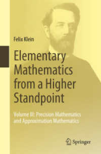 Elementary Mathematics from a Higher Standpoint : Volume III: Precision Mathematics and Approximation Mathematics