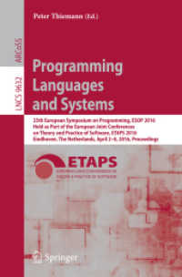 Programming Languages and Systems : 25th European Symposium on Programming, ESOP 2016, Held as Part of the European Joint Conferences on Theory and Practice of Software, ETAPS 2016, Eindhoven, the Netherlands, April 2-8, 2016, Proceedings (Theoretica
