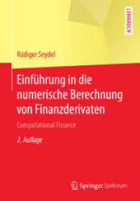 Einführung in die numerische Berechnung von Finanzderivaten : Computational Finance (Springer-lehrbuch) （2ND）