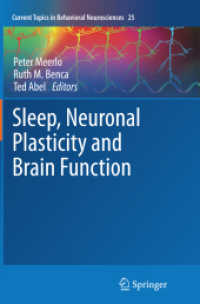 Sleep, Neuronal Plasticity and Brain Function (Current Topics in Behavioral Neurosciences)