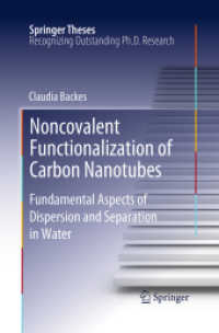 Noncovalent Functionalization of Carbon Nanotubes : Fundamental Aspects of Dispersion and Separation in Water (Springer Theses)