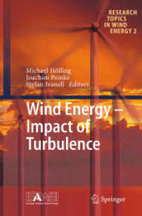 Wind Energy - Impact of Turbulence (Research Topics in Wind Energy)