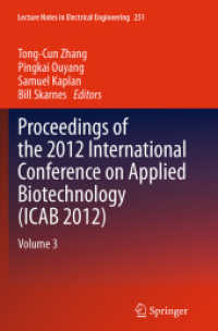 Proceedings of the 2012 International Conference on Applied Biotechnology (ICAB 2012) : Volume 3 (Lecture Notes in Electrical Engineering)