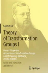 Theory of Transformation Groups I : General Properties of Continuous Transformation Groups. a Contemporary Approach and Translation