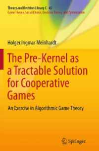 The Pre-Kernel as a Tractable Solution for Cooperative Games : An Exercise in Algorithmic Game Theory (Theory and Decision Library C)