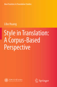 Style in Translation: a Corpus-Based Perspective (New Frontiers in Translation Studies)