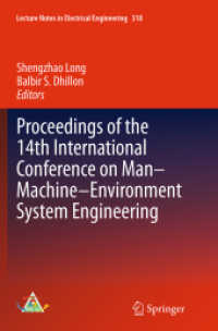 Proceedings of the 14th International Conference on Man-Machine-Environment System Engineering (Lecture Notes in Electrical Engineering)