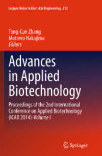 Advances in Applied Biotechnology : Proceedings of the 2nd International Conference on Applied Biotechnology (ICAB 2014)-Volume I (Lecture Notes in Electrical Engineering)