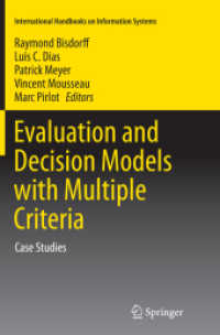 Evaluation and Decision Models with Multiple Criteria : Case Studies (International Handbooks on Information Systems)