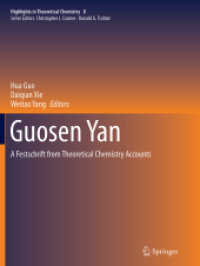 Guosen Yan : A Festschrift from Theoretical Chemistry Accounts (Highlights in Theoretical Chemistry)