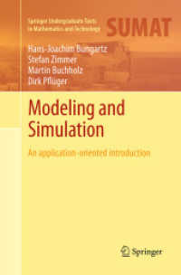 Modeling and Simulation : An Application-Oriented Introduction (Springer Undergraduate Texts in Mathematics and Technology)