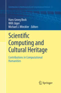 Scientific Computing and Cultural Heritage : Contributions in Computational Humanities (Contributions in Mathematical and Computational Sciences)