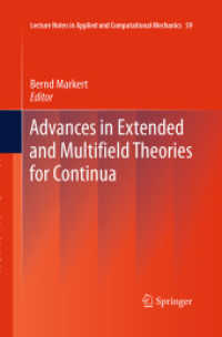 Advances in Extended and Multifield Theories for Continua (Lecture Notes in Applied and Computational Mechanics)