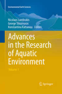 Advances in the Research of Aquatic Environment : Volume 1 (Environmental Earth Sciences)