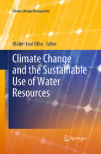 Climate Change and the Sustainable Use of Water Resources (Climate Change Management)