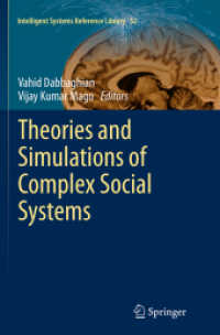 Theories and Simulations of Complex Social Systems (Intelligent Systems Reference Library)