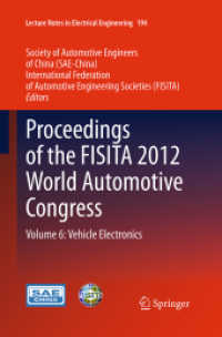 Proceedings of the FISITA 2012 World Automotive Congress : Volume 6: Vehicle Electronics (Lecture Notes in Electrical Engineering)
