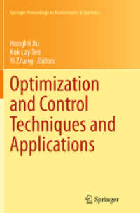 Optimization and Control Techniques and Applications (Springer Proceedings in Mathematics & Statistics)