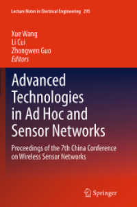 Advanced Technologies in Ad Hoc and Sensor Networks : Proceedings of the 7th China Conference on Wireless Sensor Networks (Lecture Notes in Electrical Engineering)