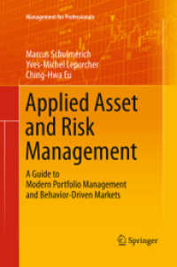 Applied Asset and Risk Management : A Guide to Modern Portfolio Management and Behavior-Driven Markets (Management for Professionals)