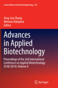Advances in Applied Biotechnology : Proceedings of the 2nd International Conference on Applied Biotechnology (ICAB 2014)-Volume II (Lecture Notes in Electrical Engineering)