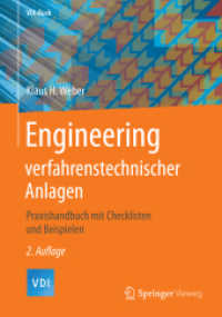 Engineering verfahrenstechnischer Anlagen : Praxishandbuch mit Checklisten und Beispielen (Vdi-buch) （2ND）