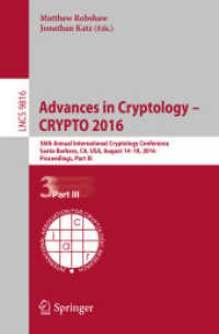 Advances in Cryptology - CRYPTO 2016 : 36th Annual International Cryptology Conference, Santa Barbara, CA, USA, August 14-18, 2016, Proceedings, Part III (Security and Cryptology)