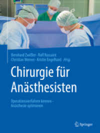 Chirurgie für Anästhesisten : Operationsverfahren kennen - Anästhesie optimieren