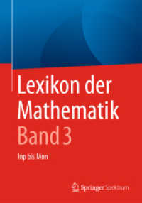 Lexikon der Mathematik: Band 3 : Inp bis Mon （2ND）