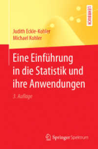 Eine Einführung in die Statistik und ihre Anwendungen (Springer-lehrbuch) （3RD）