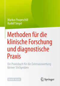 Methoden für die klinische Forschung und diagnostische Praxis, m. 1 Buch, m. 1 E-Book : Ein Praxisbuch für die Datenauswertung kleiner Stichproben. eBook inside （2018. xiii, 202 S. XIII, 202 S. 147 Abb. Book + eBook. 240 mm）