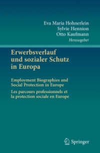 Erwerbsverlauf und sozialer Schutz in Europa : Employment Biographies and Social Protection in Europe . Les parcours professionnels et la protection sociale en Europe