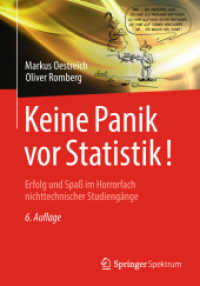 Keine Panik vor Statistik! : Erfolg und Spaß im Horrorfach nichttechnischer Studiengänge