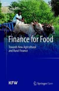 Finance for Food : Towards New Agricultural and Rural Finance