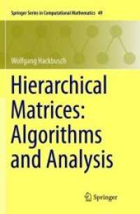 Hierarchical Matrices: Algorithms and Analysis (Springer Series in Computational Mathematics)
