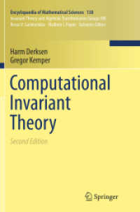 Computational Invariant Theory (Encyclopaedia of Mathematical Sciences) （2ND）