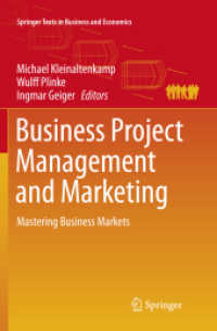 Business Project Management and Marketing : Mastering Business Markets (Springer Texts in Business and Economics)