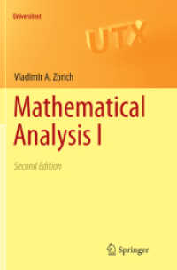 Mathematical Analysis I (Universitext) （2ND）
