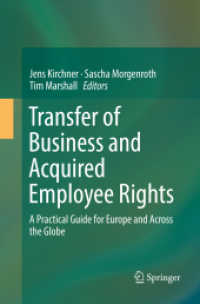 Transfer of Business and Acquired Employee Rights : A Practical Guide for Europe and Across the Globe